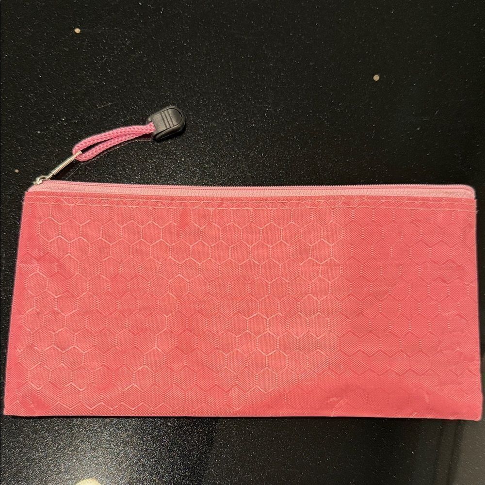 Pink Hexagon Pattern make up bag